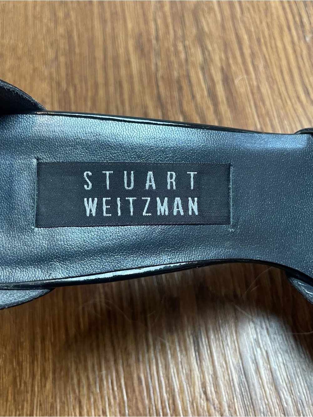 Vintage Stuart Weitzman Black Ankle-Strap Heels Size 7.5 - Picture 4 of 7